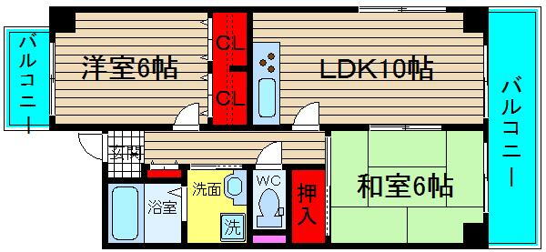 大阪府大阪市浪速区大国１ 今宮駅 2LDK マンション 賃貸物件詳細