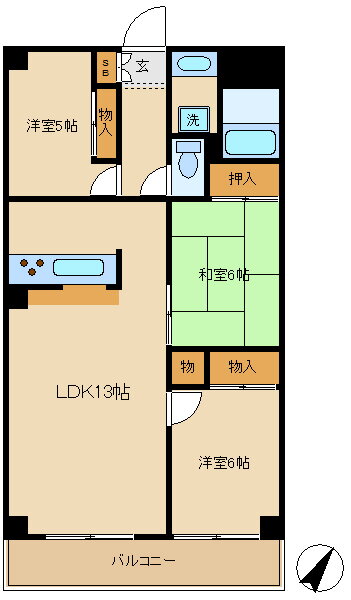 センチュリー馬橋 3階 3LDK 賃貸物件詳細