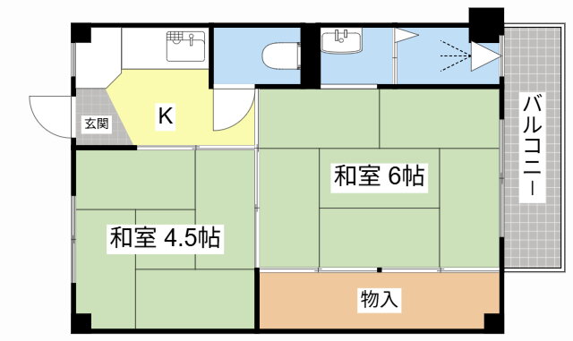 滋賀県長浜市加田町 田村駅 2K マンション 賃貸物件詳細