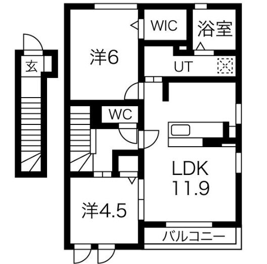 京都府木津川市城山台６ 木津駅 2LDK アパート 賃貸物件詳細