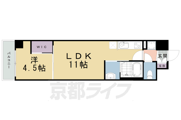 京都府京都市南区八条源町 京都駅 1LDK マンション 賃貸物件詳細