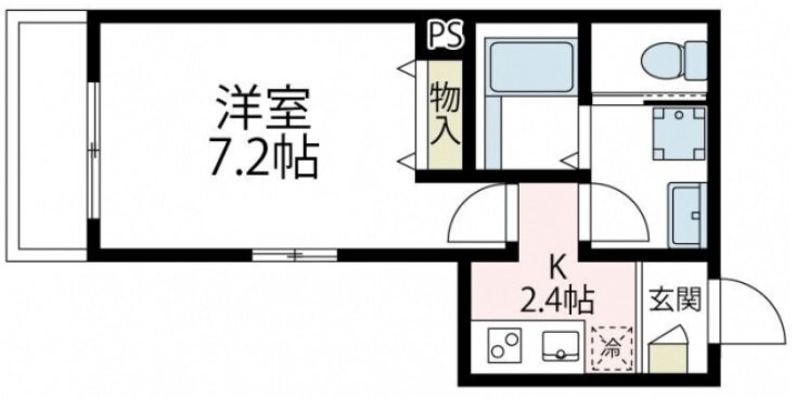 リベルテ横濱 2階 1K 賃貸物件詳細