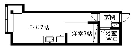 北海道札幌市西区八軒二条東１ 琴似駅 1DK アパート 賃貸物件詳細