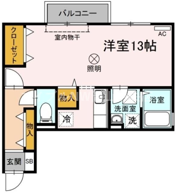 岡山県岡山市北区西之町 大元駅 ワンルーム アパート 賃貸物件詳細
