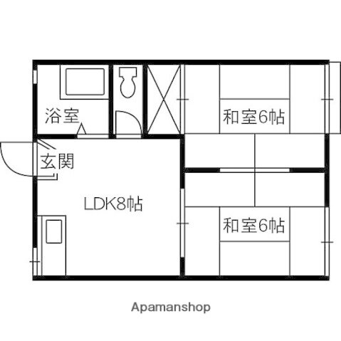 岡山県岡山市南区箕島 備中箕島駅 2DK アパート 賃貸物件詳細