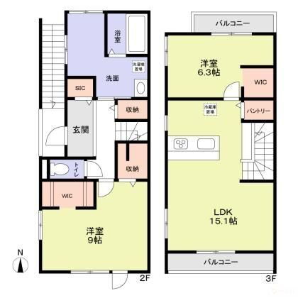 東京都足立区竹の塚３ 竹ノ塚駅 2LDK 一戸建て 賃貸物件詳細