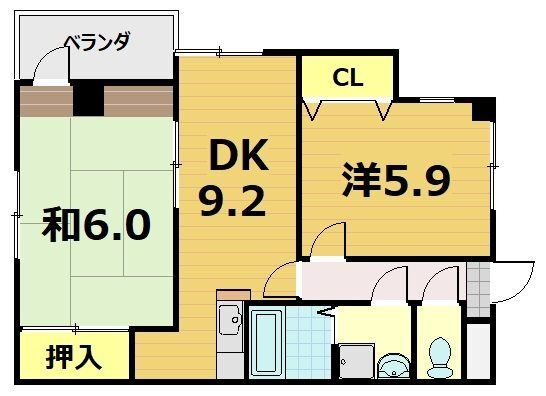 京都府京都市伏見区醍醐構口町 醍醐駅 2DK マンション 賃貸物件詳細