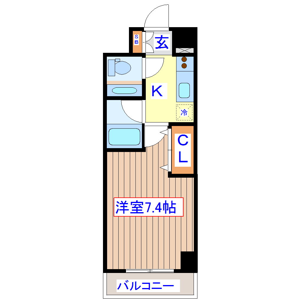 宮城県仙台市若林区土樋 愛宕橋駅 1K マンション 賃貸物件詳細
