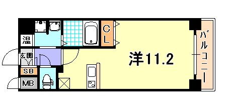 兵庫県神戸市兵庫区大開通２ 新開地駅 1K マンション 賃貸物件詳細