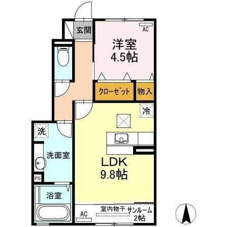 宮崎県宮崎市下北方町下郷 宮崎神宮駅 1LDK アパート 賃貸物件詳細