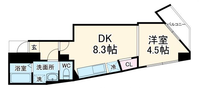 千葉県千葉市中央区神明町 本千葉駅 1DK マンション 賃貸物件詳細