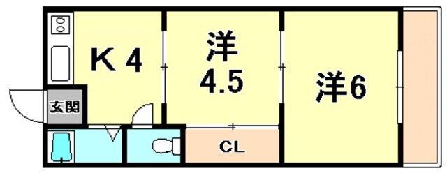 兵庫県西宮市甲風園１ 西宮北口駅 2K アパート 賃貸物件詳細