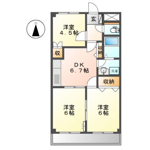 愛知県稲沢市祖父江町三丸渕高畑 丸渕駅 3DK アパート 賃貸物件詳細