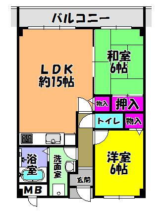 大阪府富田林市甲田３ 川西駅 2LDK マンション 賃貸物件詳細