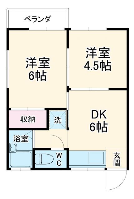 神奈川県川崎市多摩区中野島４ 中野島駅 2DK アパート 賃貸物件詳細