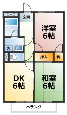 愛知県知多郡東浦町大字緒川字平成 緒川駅 2DK アパート 賃貸物件詳細