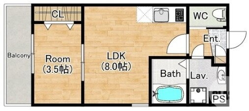 大阪府堺市北区東浅香山町１ 浅香駅 1LDK アパート 賃貸物件詳細