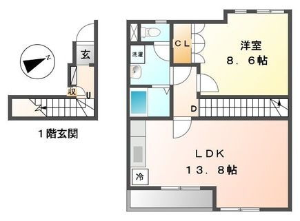 埼玉県川口市前川２ 蕨駅 1LDK アパート 賃貸物件詳細