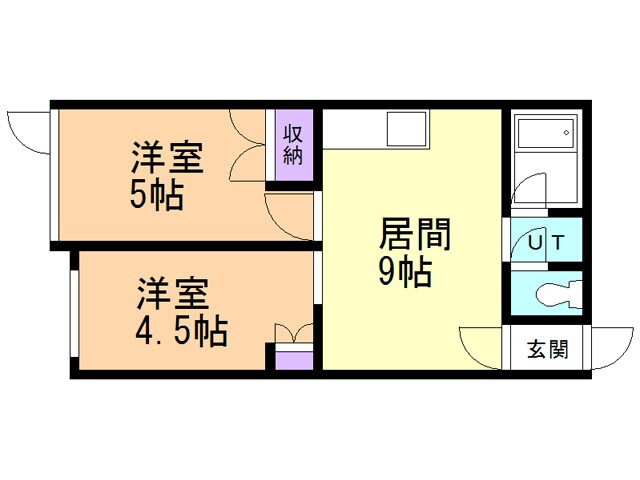 北海道函館市五稜郭町 五稜郭公園前駅 2LDK アパート 賃貸物件詳細
