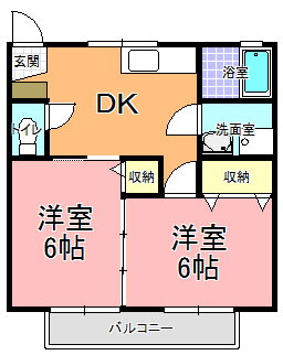 茨城県水戸市元山町２ 水戸駅 2DK アパート 賃貸物件詳細