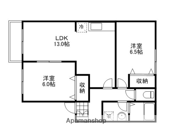 岡山県岡山市中区四御神 東岡山駅 2LDK アパート 賃貸物件詳細