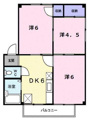 広島県福山市多治米町２ 福山駅 3DK アパート 賃貸物件詳細