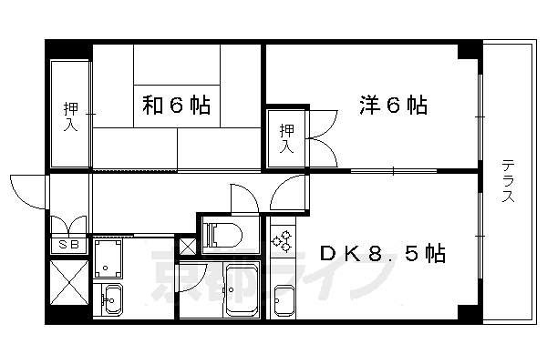 ファミールＴ．ＣアクトＩＩ 4階 2LDK 賃貸物件詳細