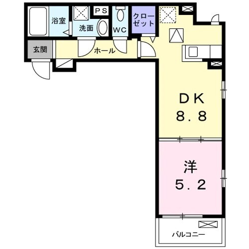 兵庫県明石市西明石西町２ 西明石駅 1DK アパート 賃貸物件詳細
