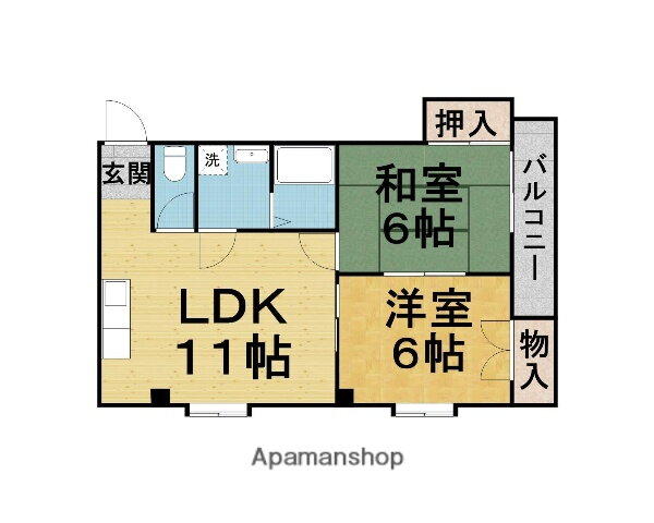 大阪府豊中市若竹町１ 緑地公園駅 2DK アパート 賃貸物件詳細