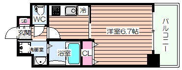 大阪府大阪市北区大淀南３ 福島駅 1K マンション 賃貸物件詳細