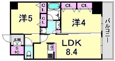 兵庫県神戸市兵庫区大開通３ 兵庫駅 2DK マンション 賃貸物件詳細