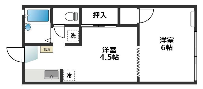 埼玉県入間郡毛呂山町岩井西１ 東毛呂駅 1DK アパート 賃貸物件詳細