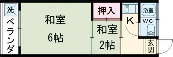 東京都北区志茂３ 赤羽駅 2K マンション 賃貸物件詳細