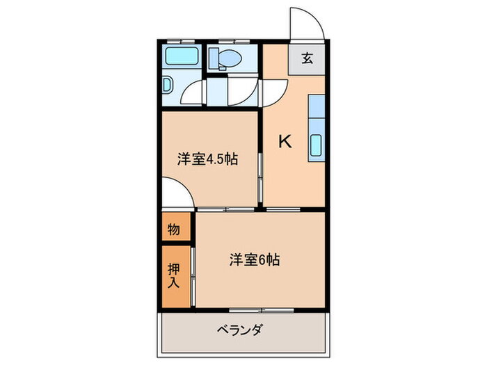 東京都大田区上池台４ 長原駅 2K マンション 賃貸物件詳細