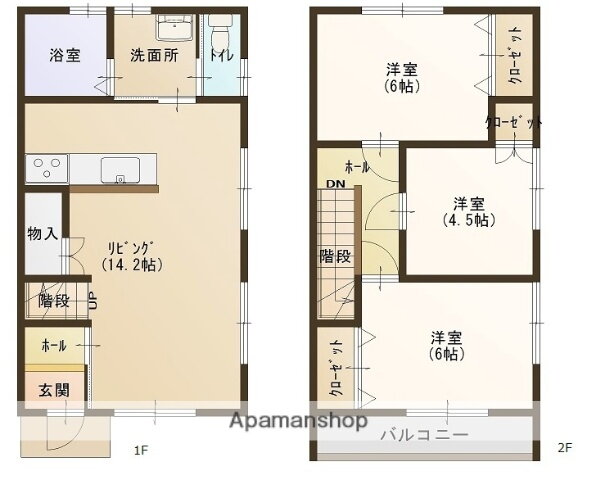 宮城県遠田郡美里町北浦字二又 北浦駅 3LDK アパート 賃貸物件詳細