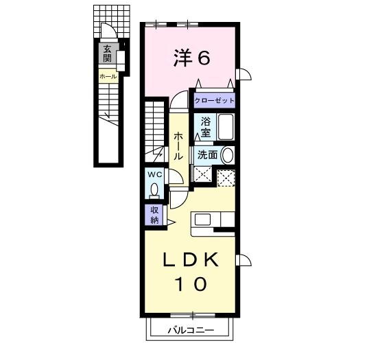 岩手県滝沢市鵜飼下高柳 1LDK アパート 賃貸物件詳細