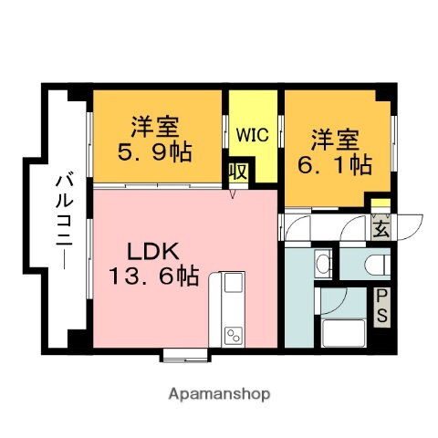 福岡県田川市大字伊田 田川伊田駅 2LDK マンション 賃貸物件詳細