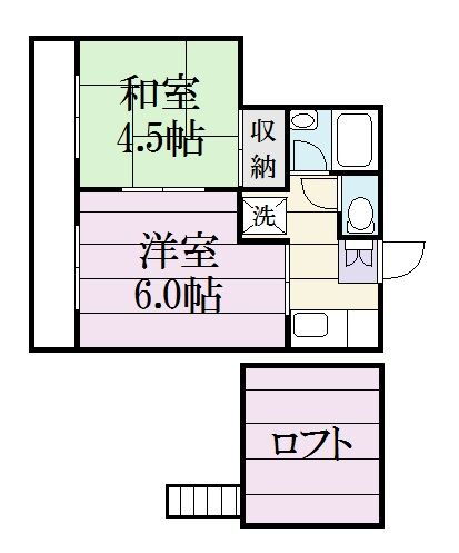 千葉県柏市富里２ 柏駅 2K アパート 賃貸物件詳細