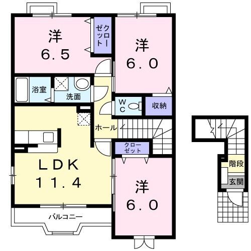 三重県名張市鴻之台４番町 名張駅 3LDK アパート 賃貸物件詳細