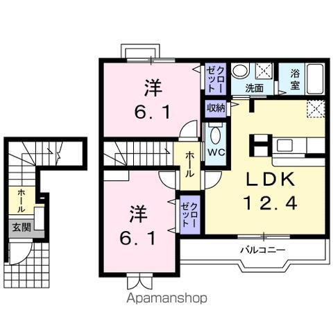 静岡県浜松市中央区中田町 浜松駅 2LDK アパート 賃貸物件詳細