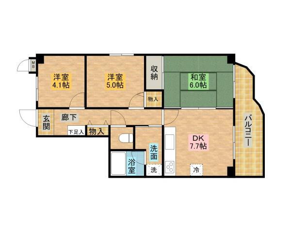 大阪府和泉市伯太町１ 信太山駅 3DK マンション 賃貸物件詳細