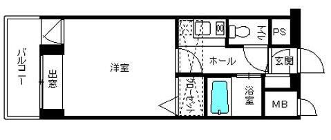 福岡県福岡市中央区大名１ 赤坂駅 1K マンション 賃貸物件詳細