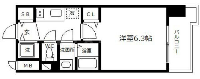 大阪府大阪市中央区和泉町１ 谷町四丁目駅 1K マンション 賃貸物件詳細