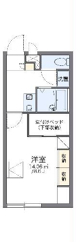 レオパレスインフィールド 2階 1K 賃貸物件詳細