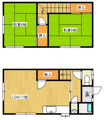 末松アパート 1階 2LDK 賃貸物件詳細