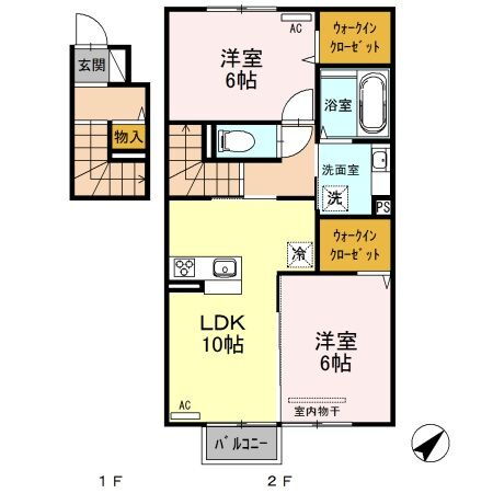 新潟県新発田市中曽根町３ 西新発田駅 2LDK アパート 賃貸物件詳細