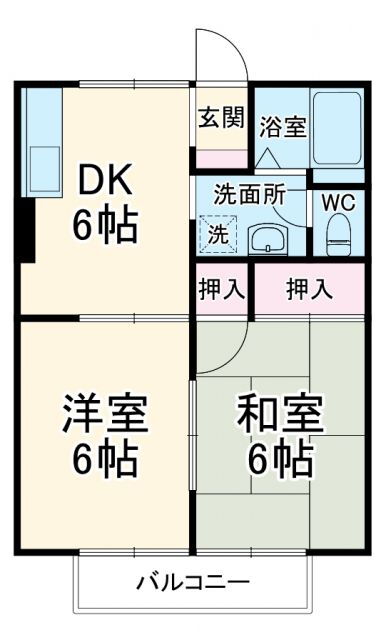 千葉県千葉市花見川区作新台３ 八千代台駅 2DK アパート 賃貸物件詳細