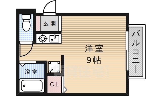 小林弐番館 1階 1K 賃貸物件詳細