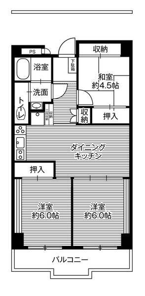 栃木県栃木市日ノ出町 新栃木駅 3DK マンション 賃貸物件詳細