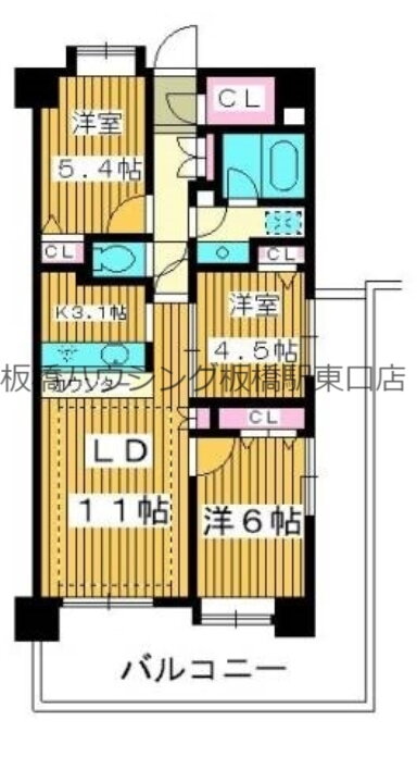 コンフォリア板橋仲宿 2階 3LDK 賃貸物件詳細